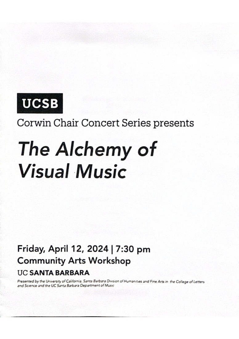 The Alchemy of Visual Music, Corwin Chair Series