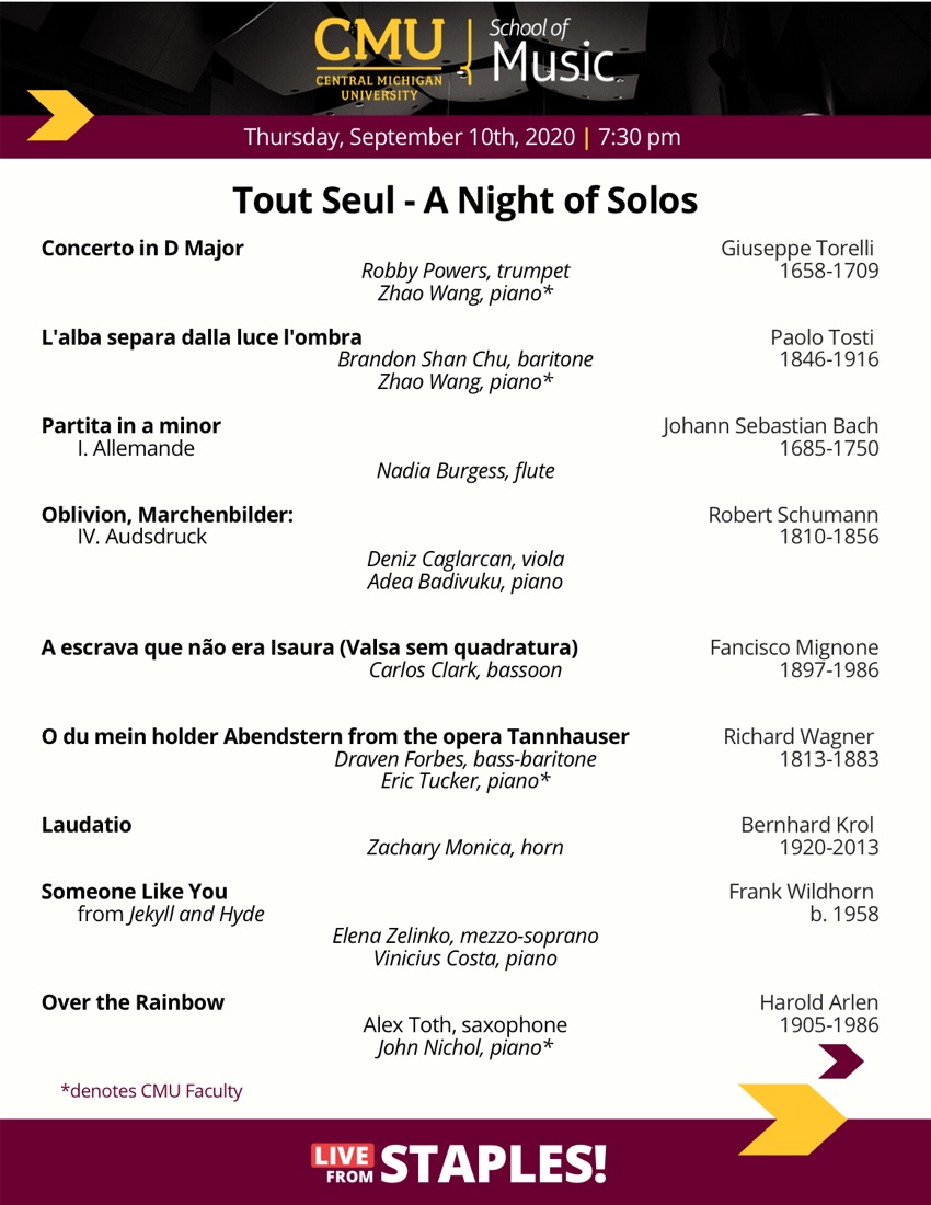 Tout Seul, A Night of Solos