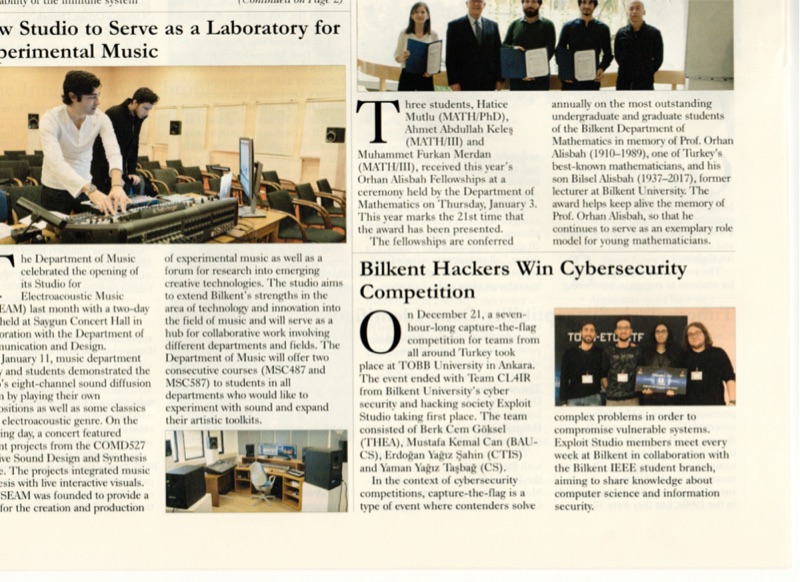 Bilkent News page