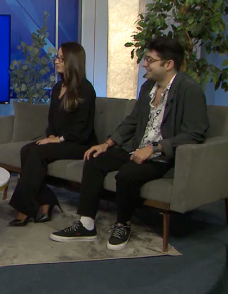 Deniz and Adea on the KOLO 8 Morning Break set