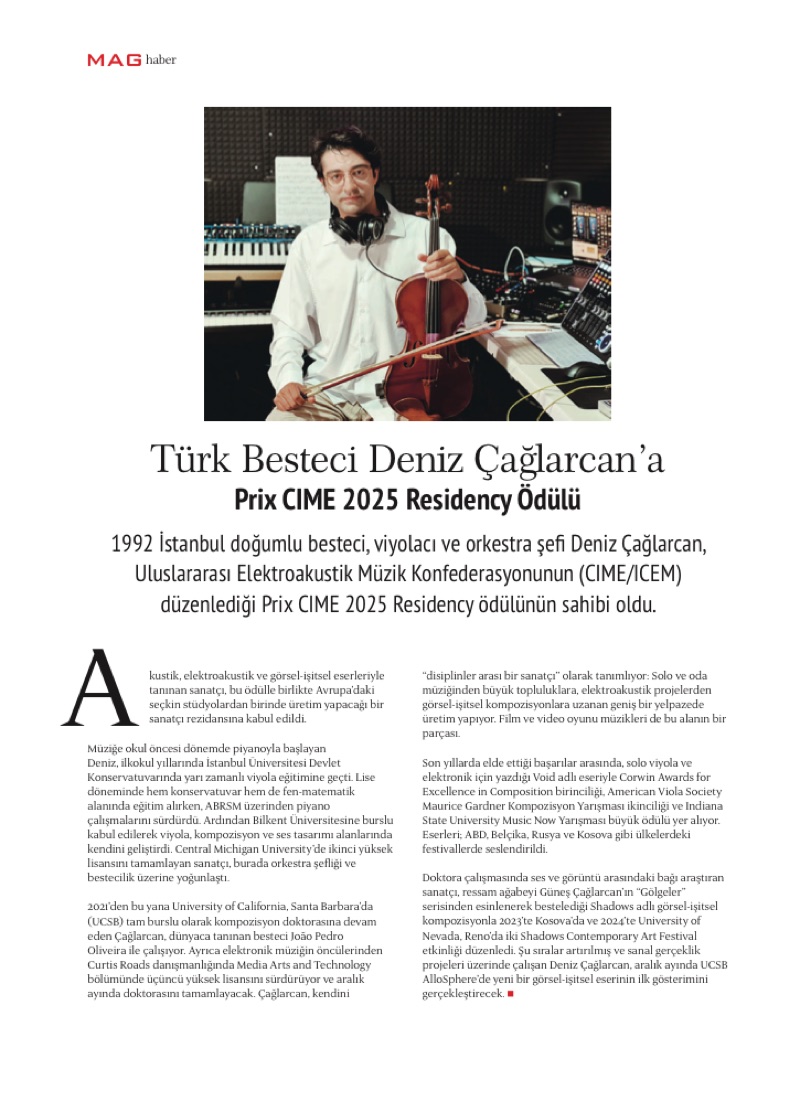 MAG magazine page