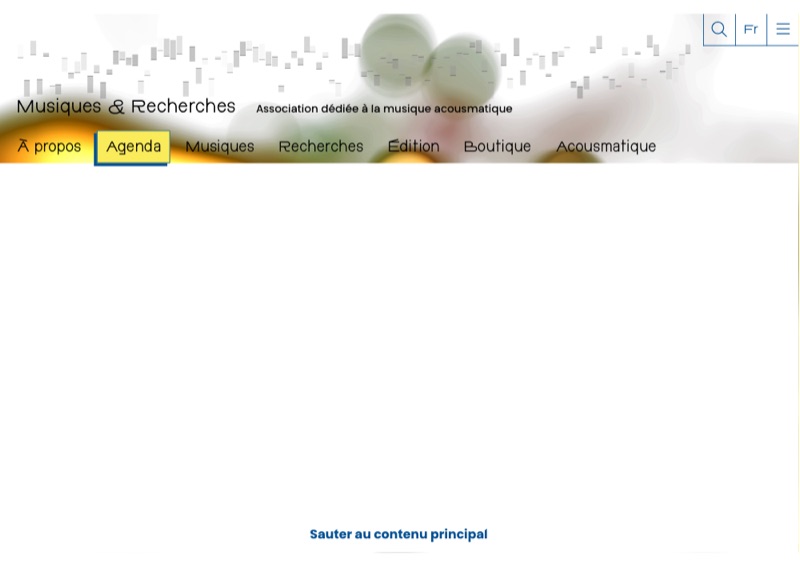 Musiques et Recherches programme