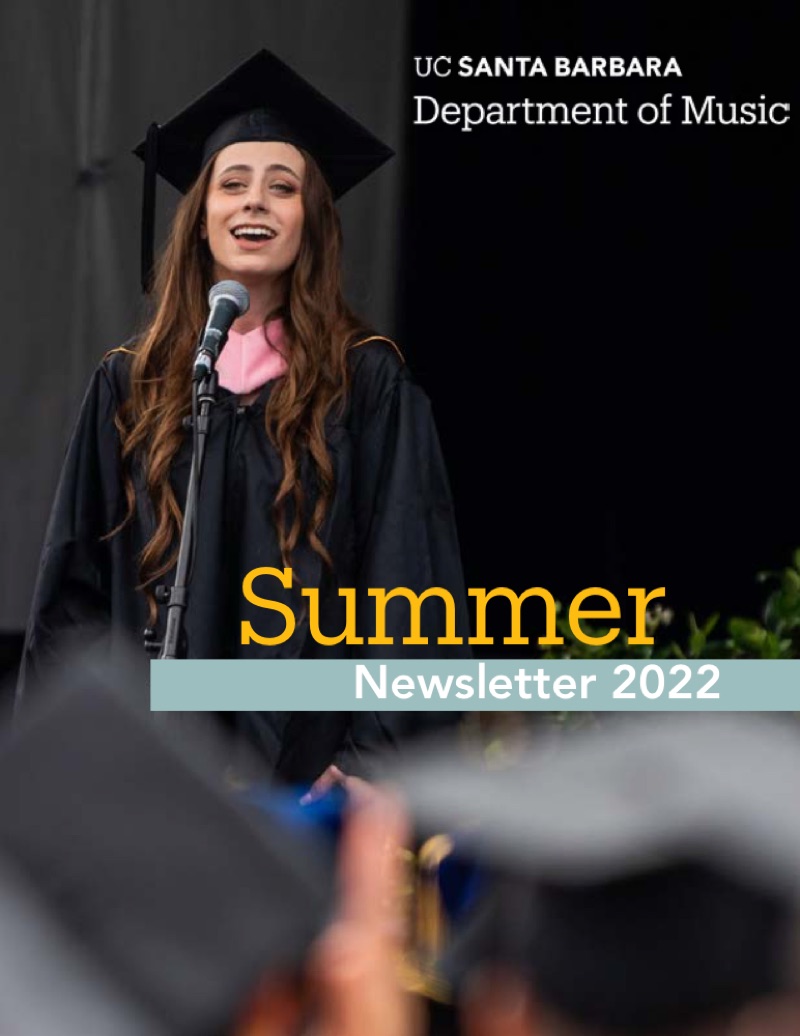 UCSB Music newsletter cover