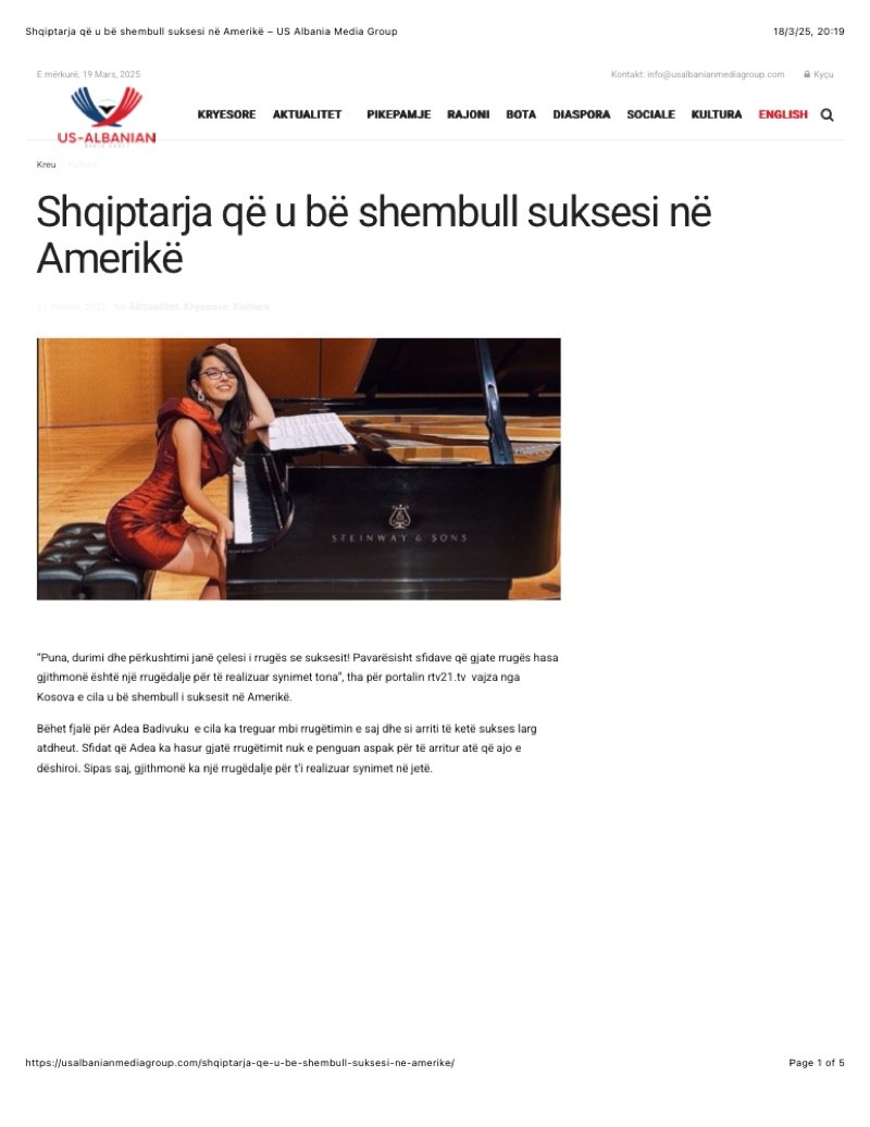 US Albanian Media Group article